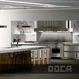 Кухонная мебель Doca Timeless Blanco Brillo Elegance Lira Transparente